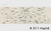 Shaded Relief Panoramic Map of ZIP code 77090