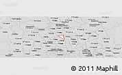 Silver Style Panoramic Map of ZIP code 77090