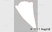 Gray Simple Map of ZIP code 77090