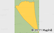 Savanna Style Simple Map of ZIP code 77090