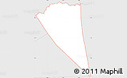 Silver Style Simple Map of ZIP code 77090