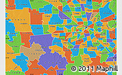 Political Map of ZIP code 77099