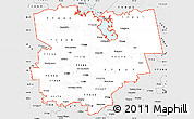 Silver Style Simple Map of ZIP codes starting with 773