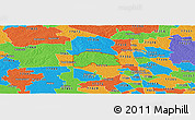 Political Panoramic Map of ZIP code 77316
