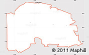 Classic Style Simple Map of ZIP code 77316, cropped outside