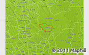 Physical Map of ZIP code 77372