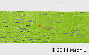 Physical Panoramic Map of ZIP code 77372
