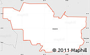 Silver Style Simple Map of ZIP code 77372