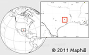 Blank Location Map of ZIP code 77378