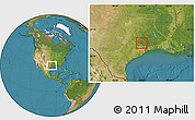 Satellite Location Map of ZIP code 77378