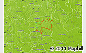 Physical Map of ZIP code 77378