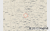 Shaded Relief Map of ZIP code 77379