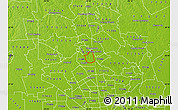 Physical Map of ZIP code 77380