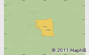 Savanna Style Map of ZIP code 77423, single color outside