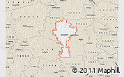 Classic Style Map of ZIP code 77445