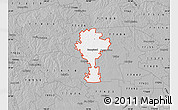 Gray Map of ZIP code 77445