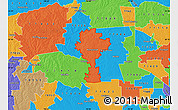 Political Map of ZIP code 77445