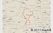 Shaded Relief Map of ZIP code 77445