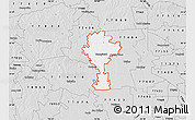 Silver Style Map of ZIP code 77445