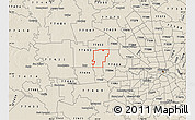 Shaded Relief Map of ZIP code 77449
