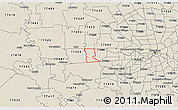 Shaded Relief 3D Map of ZIP code 77450