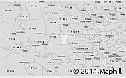 Silver Style 3D Map of ZIP code 77450