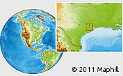 Physical Location Map of ZIP code 77450