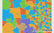 Political Map of ZIP code 77450