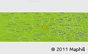 Physical Panoramic Map of ZIP code 77450