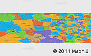 Political Panoramic Map of ZIP code 77450