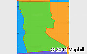 Political Simple Map of ZIP code 77450