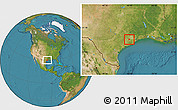 Satellite Location Map of ZIP code 77471