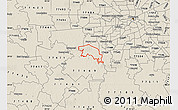 Shaded Relief Map of ZIP code 77479