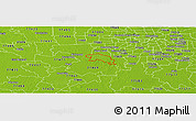 Physical Panoramic Map of ZIP code 77479
