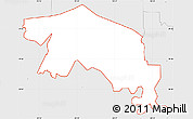 Silver Style Simple Map of ZIP code 77479