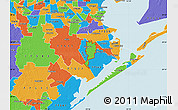 Political Map of ZIP code 77510