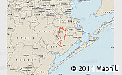 Shaded Relief Map of ZIP code 77510