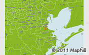 Physical Map of ZIP code 77565