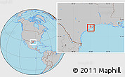 Gray Location Map of ZIP code 77566