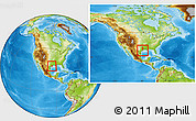 Physical Location Map of ZIP code 77566, within the entire country