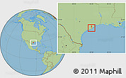 Savanna Style Location Map of ZIP code 77566