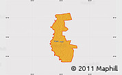Political Map of ZIP code 77575, cropped outside