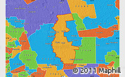 Political Map of ZIP code 77575