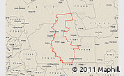 Shaded Relief Map of ZIP code 77575