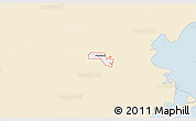 Classic Style 3D Map of ZIP code 77581, single color outside