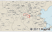 Shaded Relief 3D Map of ZIP code 77581