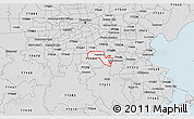 Silver Style 3D Map of ZIP code 77581