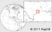 Blank Location Map of ZIP code 77581