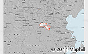 Gray Map of ZIP code 77581