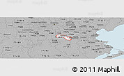 Gray Panoramic Map of ZIP code 77581